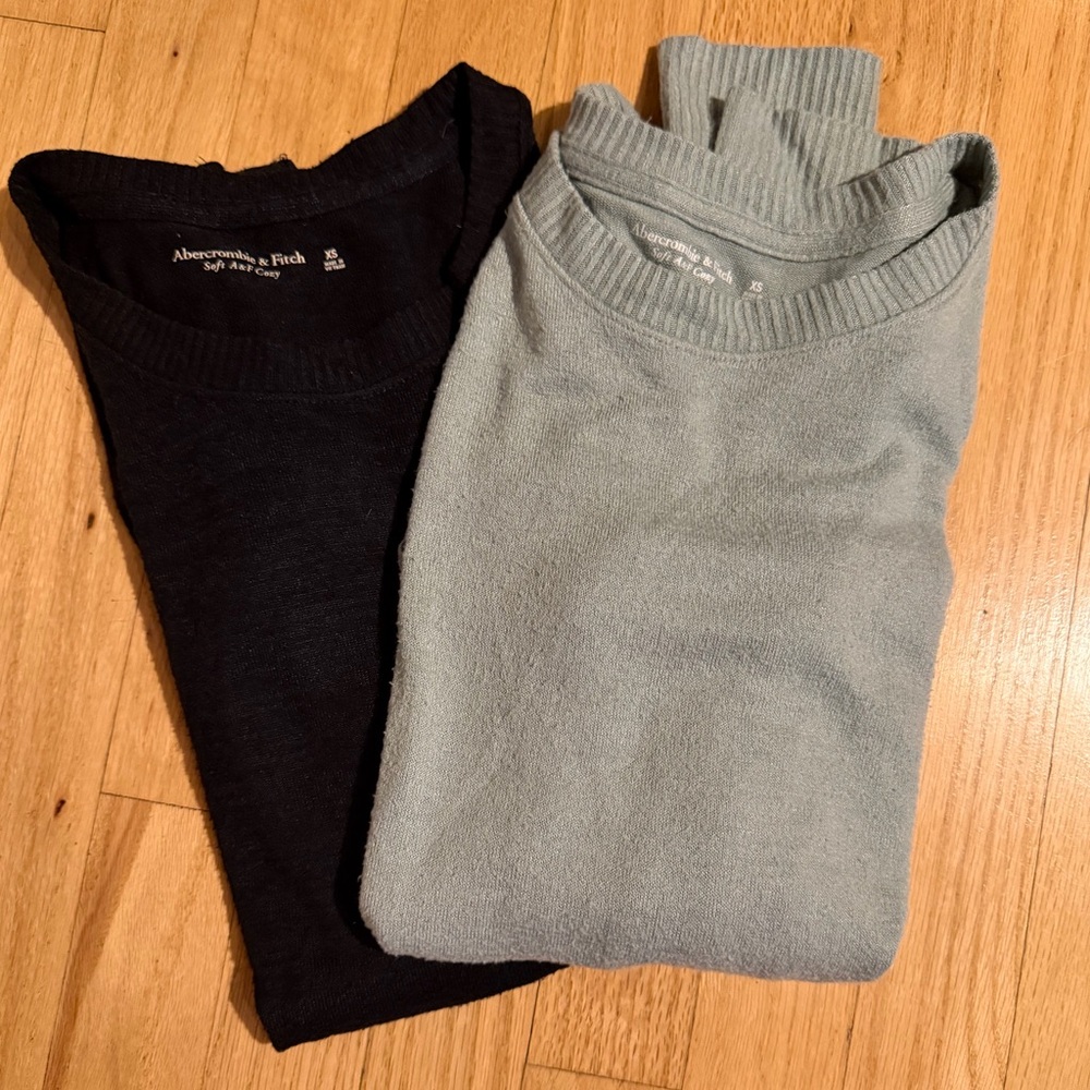 Soft A&F Cozy Long Sleeve Crew Neck Bodysuits